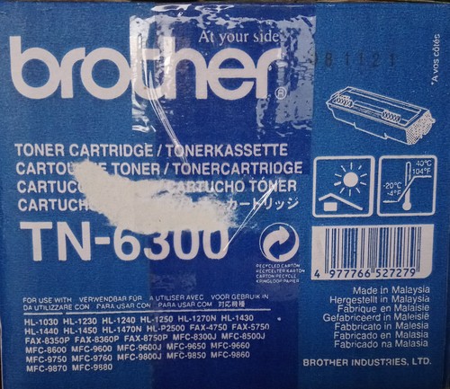 Brother TN-6300, Original Toner Cartridge Black, (Schwarz) OVP 3000 Pages TN6300 - Afbeelding 2 van 5