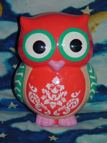 Banco de monedas de búho melocotón - Imagen 5 de 10