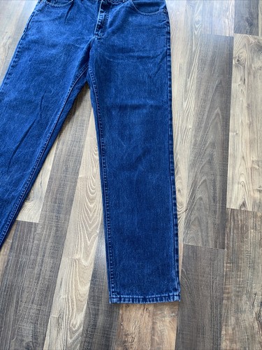 Vintage Lee Jeans Actual fit measured W36 L31.5 Blue Straight Leg Made In USA - Picture 10 of 11