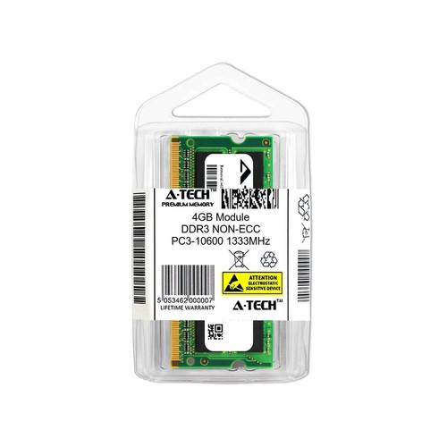 4GB DDR3 PC3-10600 1333MHz SODIMM (Kingston M51264J90S Equivalent) Memory RAM - Picture 2 of 2