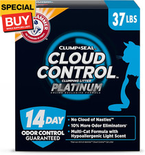 Cloud Control Platinum Clumping Cat Litter, 37 lb