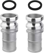2PCS Aluminum Global Type E Cam and Groove Hose Fitting 0.75" Plug x 0.75" Ho...