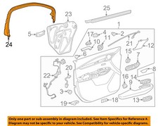 GM OEM 17-23 XT5 Front Door Interior Trim-Upper Trim 84075354