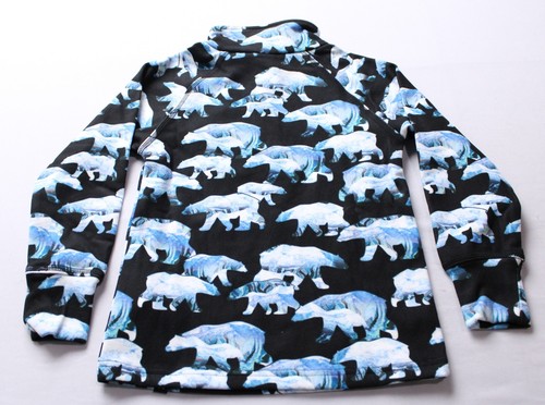 Deux Par Deux Boy's L/S Polar Bear Thermal Underwear Set MH7 Black Size 6 NWT - Picture 4 of 8