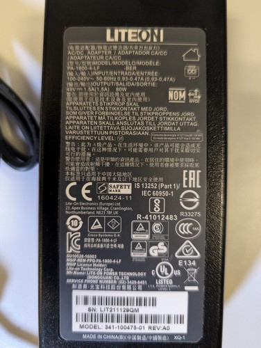 Cisco ASA5505-PWR-AC Power adapter 2 pin for ASA5505 Firewall Ships Today - Picture 2 of 3