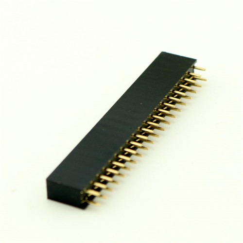 100x 2.54mm Pitch 2x20 Pin 40 Pin Female Double Row Straight Pin Header Strip - Picture 2 of 5