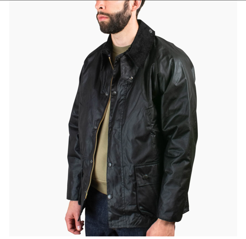 U.K Made~ Black ~Barbour Classic BEDALE Waxed Jacket MSRP U.K Made~ Black ~Barbour Classic BEDALE Waxed Jacket MSRP