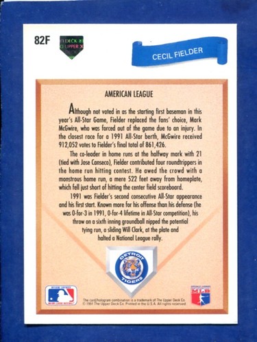 1991 UPPER DECK FINAL EDITION PICK YOUR CARD COMPLETE YOUR SET - Picture 161 of 197