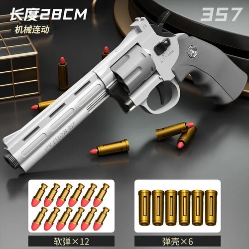Dauerschusspistole ZP5 357 Revolverwerfer Softdart Kugel Spielzeugpistolen CS - Bild 12 von 28