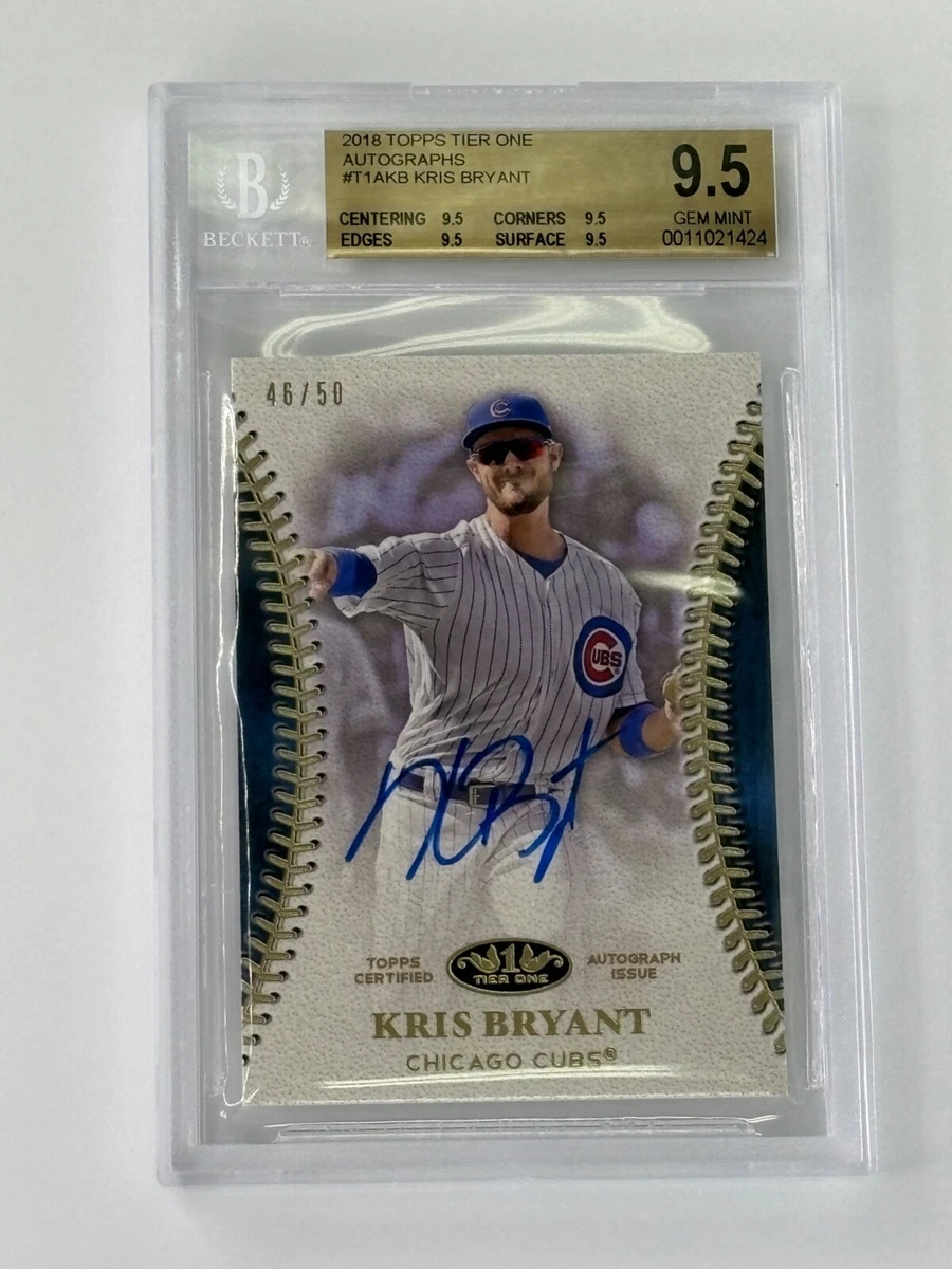 Kris Bryant Autographed Baseball Sports Trading Cards