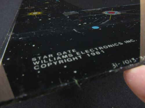 Williams Stargate Monitor Plexi Bezel Original Factory Arcade Video Game **ONLY* - Picture 4 of 16