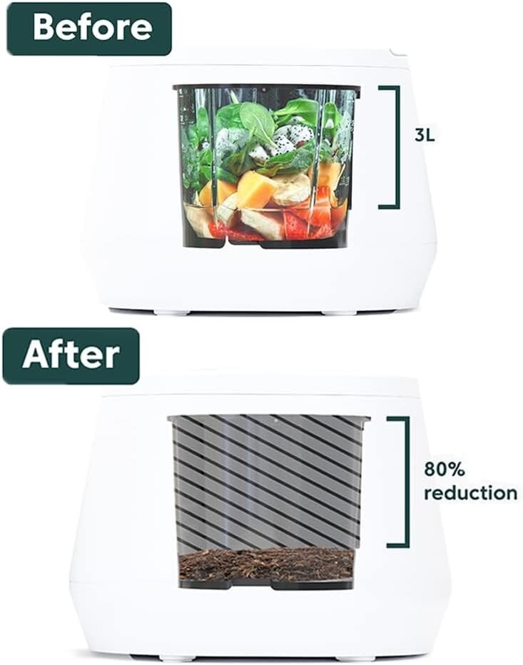 2024 Electric Kitchen Composter, 3L 45 cycles Natural Fertilizer
