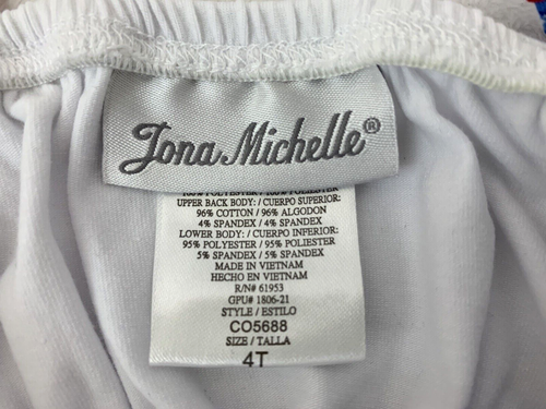 Jona Michelle Girl's Sleeveless Sundress Kids Size 4T July 4th Holiday USA - Picture 7 of 9