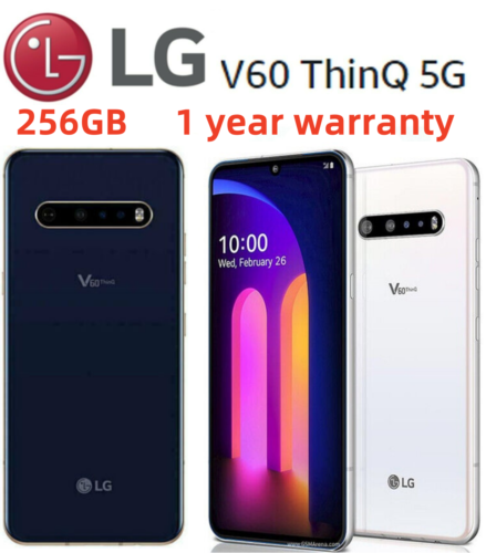 LG V60 THINQ 5G V600AM V600TM V600VM 256GB Unlocked Android Smartphone New - Picture 2 of 16