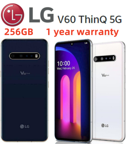 LG V60 THINQ 5G LM-V600TM 256GB Unlocked Global Android  Smartphone -New Sealed - Picture 1 of 16