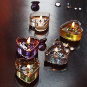 20x heart butterfly clear tealight cups wicks containers heart container light