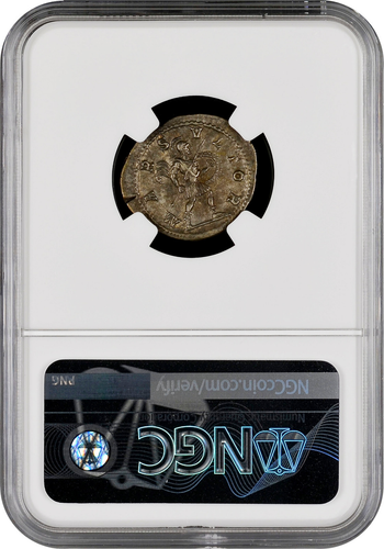 Roman Empire Sev. Alexander AR Denarius NGC AU - Picture 2 of 2