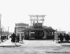 Minute Gas Station No. 2 / Pumps, Washington, D.C. c1925 - Vintage Photo Print