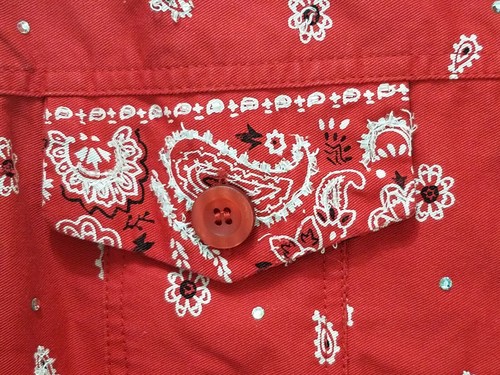 Quacker Factory Red Light Jacket Bejeweled Embroidered Paisley Womens Medium - Picture 7 of 12