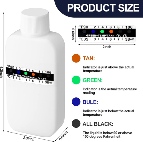 13 Pcs Urine Test Kit, Includes Lining Boxer Briefs, Bottles & Temperature Strip - Picture 2 of 12