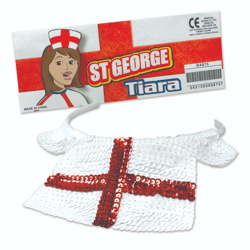 Saint Georges Day England World Cup Football Euros ST George Flag Fancy Dress - Picture 4 of 19