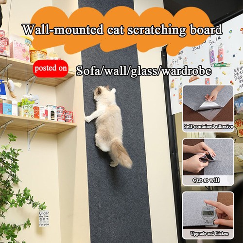 Cat Scratching Pad Sofa Protector Cat Scratcher Mat Self-adhesive Cat Carpet - Picture 3 of 19