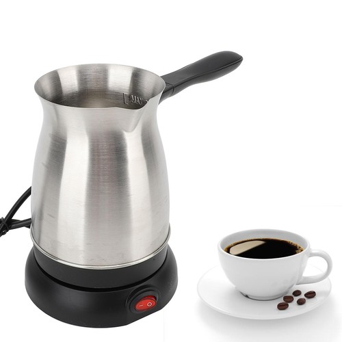 Electric Coffee Pot 600ML Stainless Steel Ergonomic Handle Coffee Maker Kettl... - Picture 5 of 9