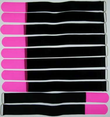 50 Kabelbinder Kabelklett 40 cm x 40 mm neon pink Klettband Klettkabelbinder Öse 50 Kabelbinder Kabelklett 40 cm x 40 mm neon pink Klettband Klettkabelbinder Öse