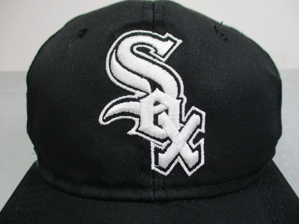De colección Chicago White Sox Sombrero Snapback Negro MLB Béisbol Liso Logo G Gorra Para Hombres Foto 2 de 4