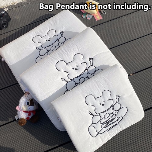 Cartoon Cute Bear Foldable Laptop Computer Sleeve Bag 11/13/15 Inch Handbag - Afbeelding 13 van 18