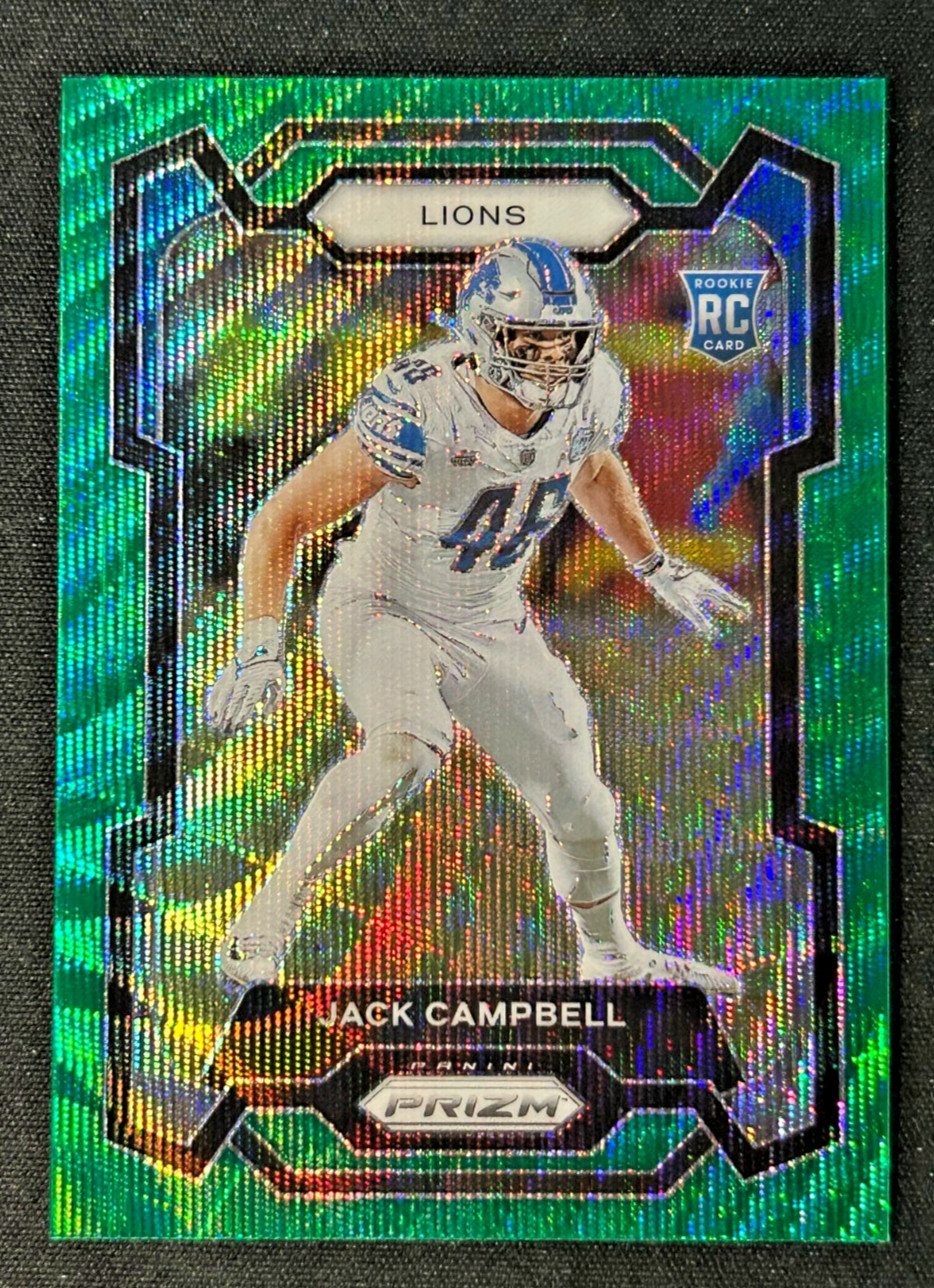 Jack Campbell 2023 Panini Prizm Green Wave Prizm Rookie Card (RC) #330