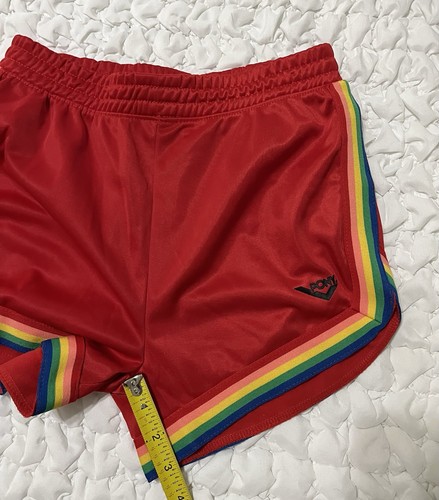Pony Mädchen rot Sport Shorts Regenbogen Trim Trikot Sport Retro Größe L 14-16 - Bild 12 von 12
