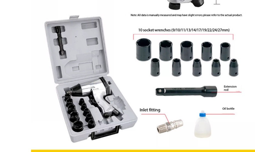 Pneumatic Tool Mini Air Hammer 1/2" Air Wrench Extra-High Torque Air Wrench - Picture 8 of 15