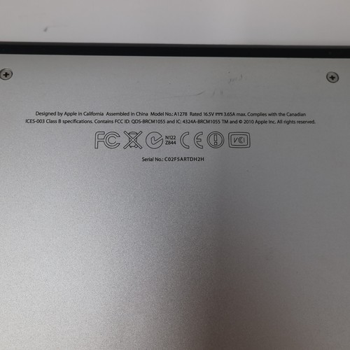 MacBook Pro A1278 11,1 i7-4578U 8GB Ram 500GB SSD DVD-RW 13" Silver Faulty - Photo 10/10
