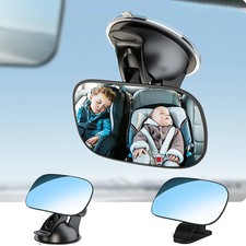 Wide View Rearview Mirror for Windshield Safety Mirror Compatible with Infant