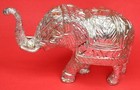 Trunk Up Elephant Figure Metal Home Decor Statue Sculpture Gift Figurine BA1059
