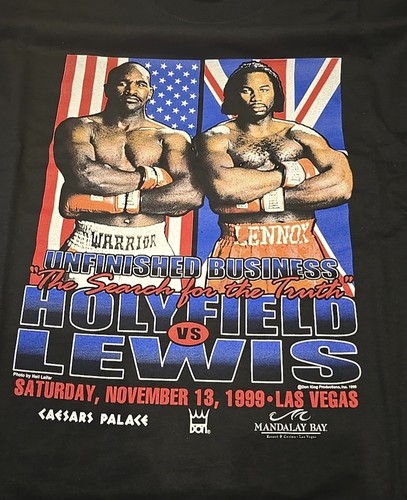 Mike Tyson DEADSTOCK Boxeo LOTE 9 Holyfield Lewis Ruiz Trinidad McNeeley Camiseta - Imagen 4 de 4