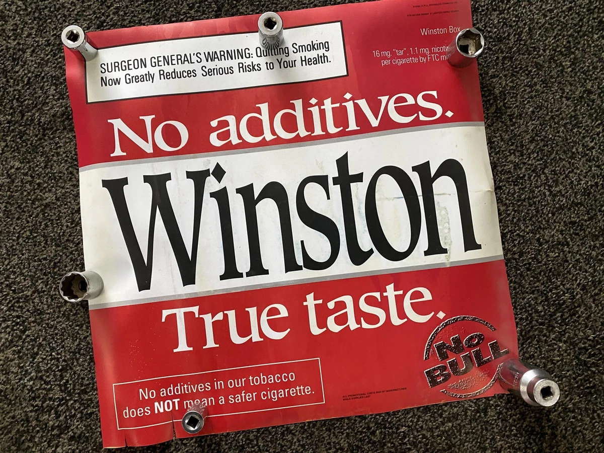 Winston Cigarette Sign | eBay