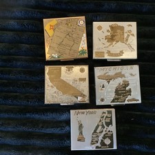 Collectable State Compacts 5) New York, Michigan, New Mexico, Alaska, California