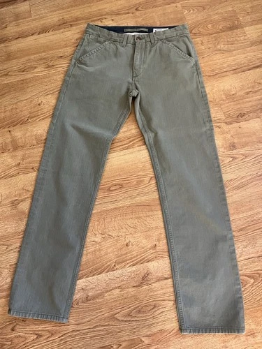 FREENOTE CLOTH Khaki Green CHINO CLOTH PANT 100% Cotton Canvas Sz 31x32