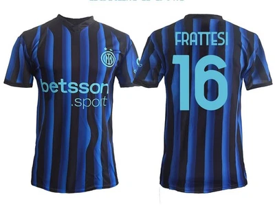 Maillot Frattesi Inter Home 2025 2026 noir officiel adulte enfant - Photo 1/4