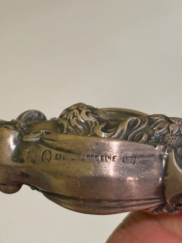 Unger Brothers Art Nouveau Sterling Silver dresser nail tool daisy figural - Picture 3 of 3