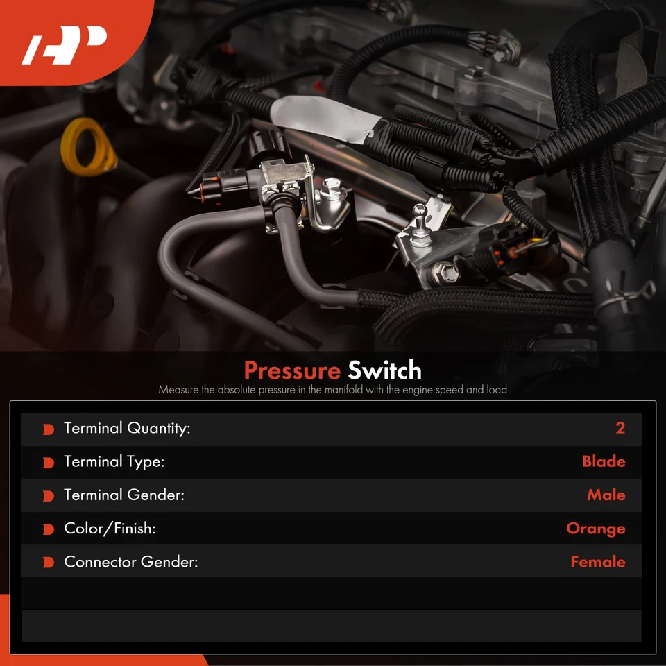 A-Premium Pressure Switch for Kenworth C500 K100E K300 K370 T270 T370 T400 T660 - Image 2 of 4