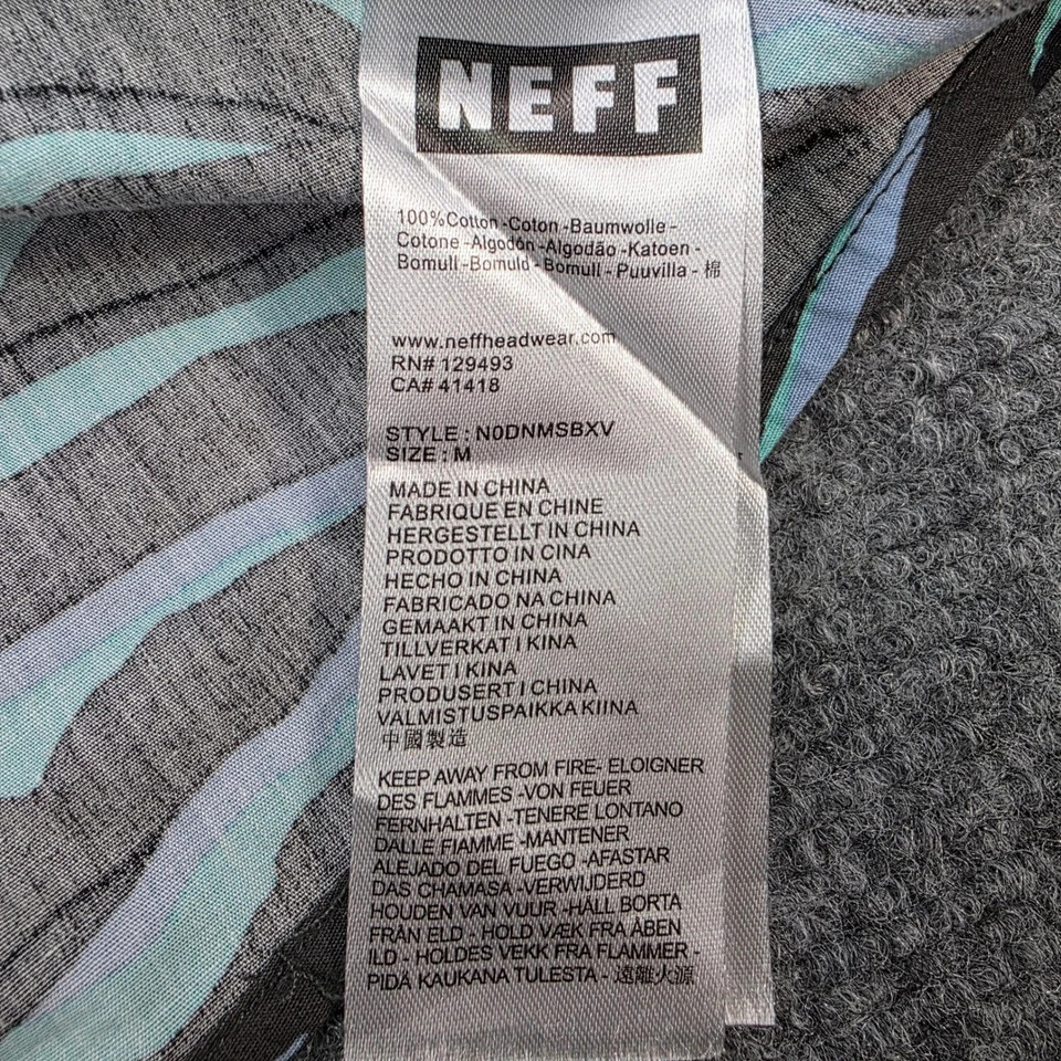Camisa Neff Abotonada Mediana M Camuflada Estampado Onda Manga Corta Informal Para Hombre Foto 4 de 4