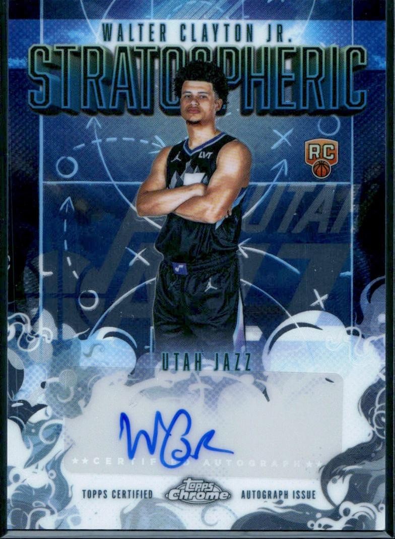 2025-26 Topps Chrome #SMR-WCJ Walter Clayton Jr. Stratospheric Signatures