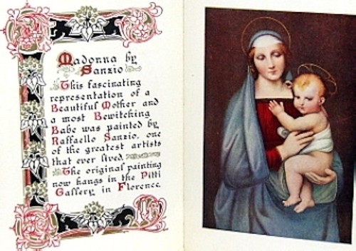 BEAUTIFULLY ILLUSTRATED ANTIQUE BOOK - FAMOUS MADONNAS - 1907 EDITION - Picture 4 of 5