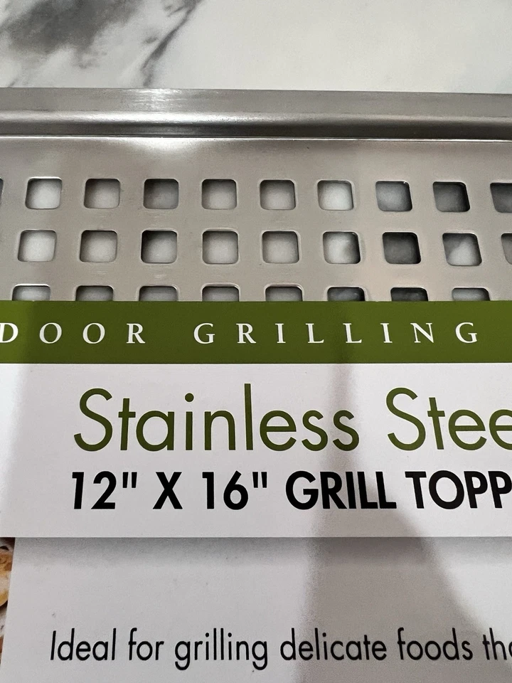 Cuisinart Gourmet Parrilla Exterior Acero Inoxidable Parrilla Topper 12" x 16" Barbacoa Foto 2 de 4