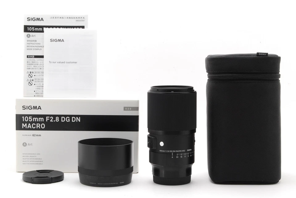 [TOP MINT IN BOX] SIGMA 105mm F2.8 DG DN MACRO Art Lens Sony E Mount FROM JAPAN - Image 2 of 4