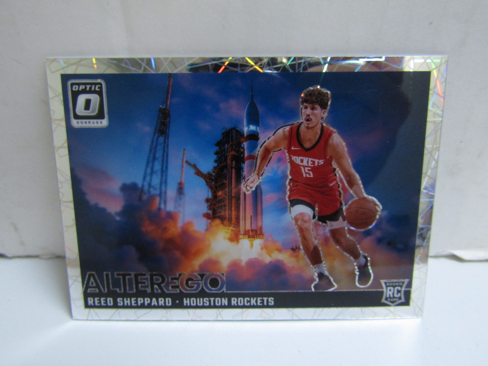 2024-25 Panini Donruss Optic #10 Reed Sheppard Alter Ego RC Rockets