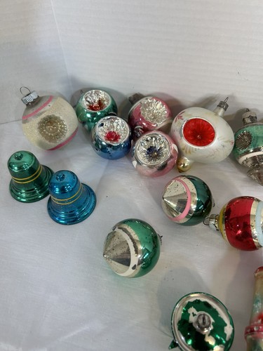36 adornos vintage de vidrio para árbol de Navidad - Imagen 7 de 11